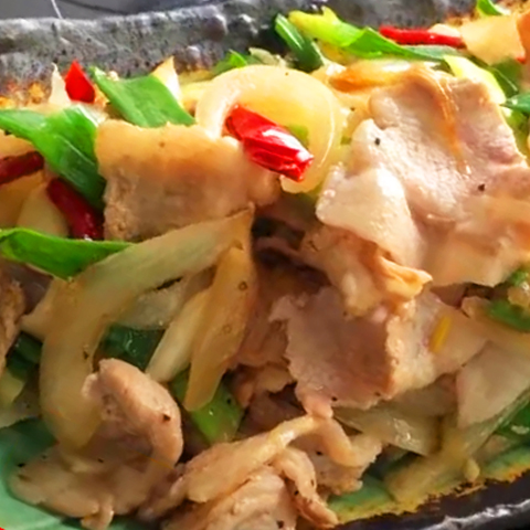 蔥爆豬肉片